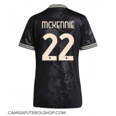 Camisa de time de futebol Juventus Weston McKennie #22 Replicas 3º Equipamento Feminina 2025-26 Manga Curta Camisa de time de futebol Juventus Weston McKennie #22 Replicas 3º Equipamento Feminina 2025-26 Manga Curta